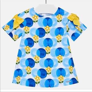 Blue and Yellow dress by Mayoral - 2T